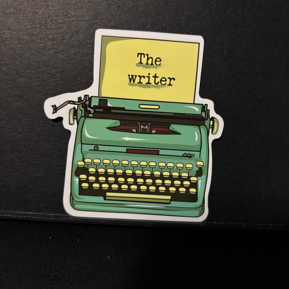 TYPE WRITTER STICKER